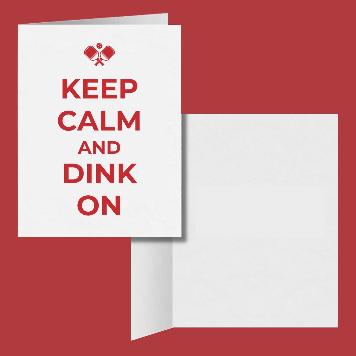 Keep Calm and Dink On Pickleball Greeting Card