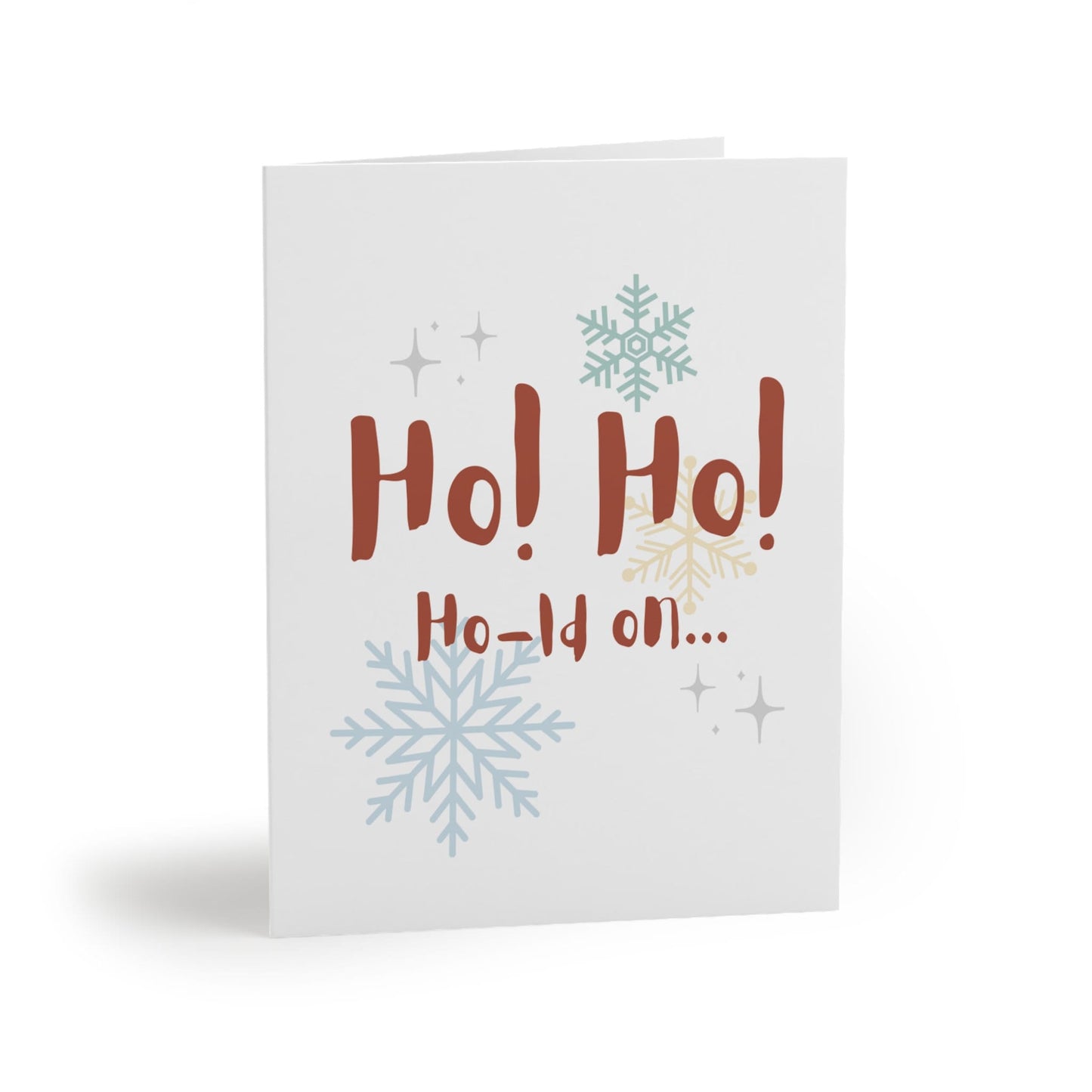 Ho! Ho! Ho-ld On What's the Score Again? Christmas Pickleball Greeting Card