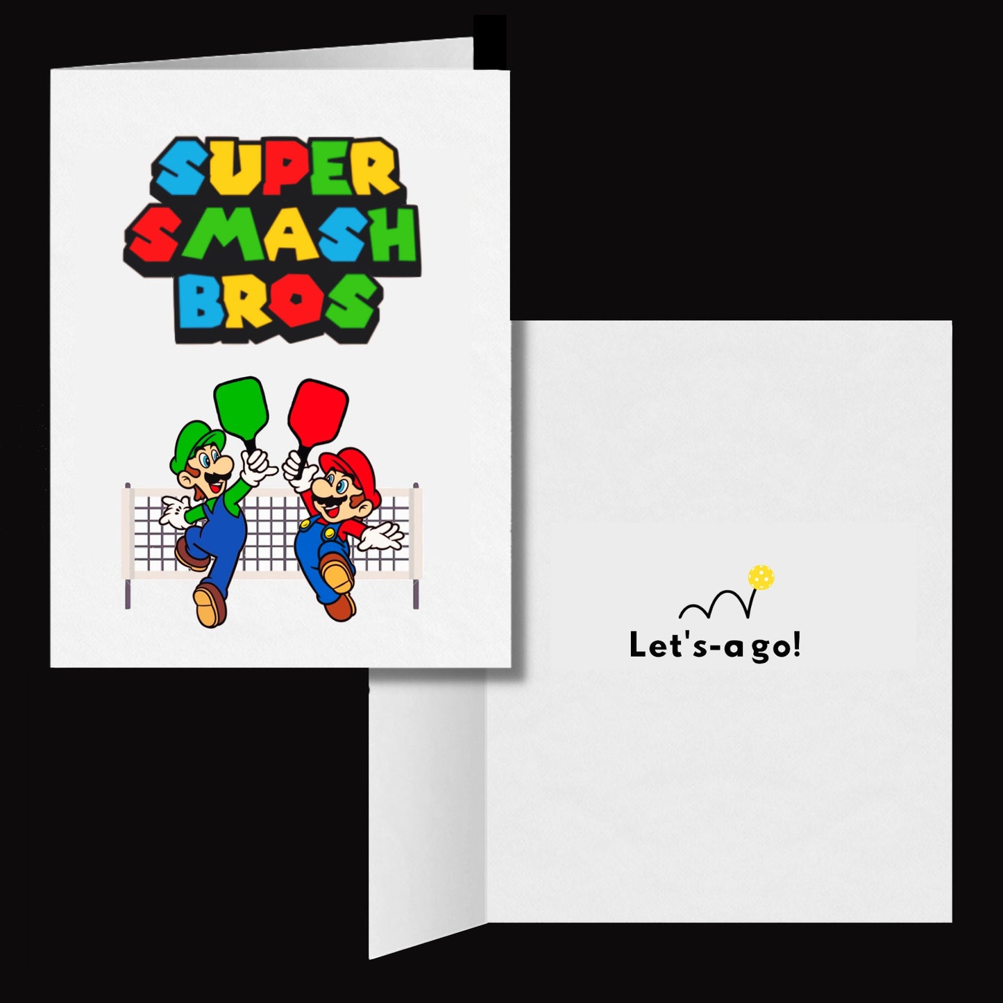 Super Smash Bros Pickleball Greeting Card