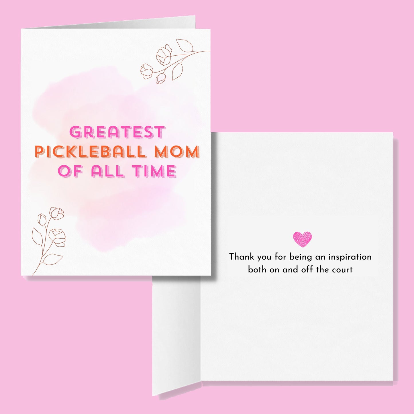 Greatest Pickleball Mom of All Time Greeting Card