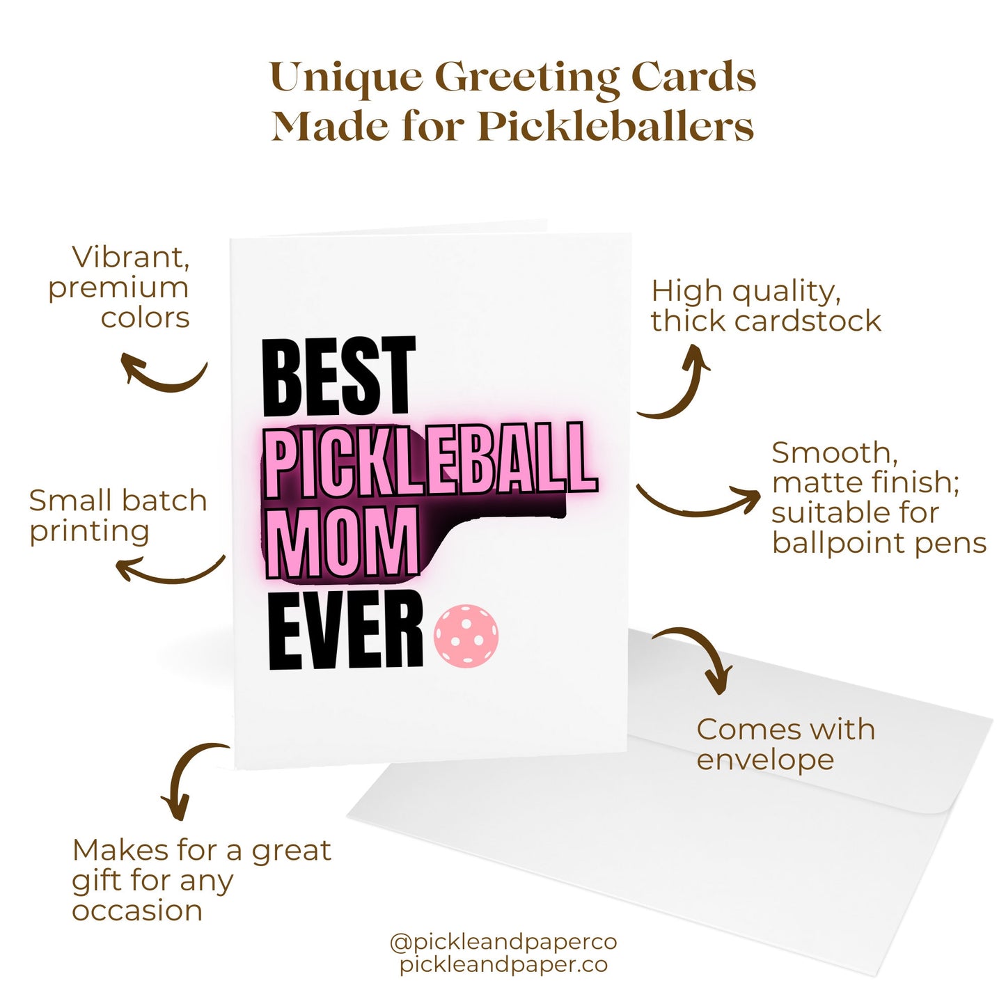 Best Pickleball Mom Ever Greeting Card