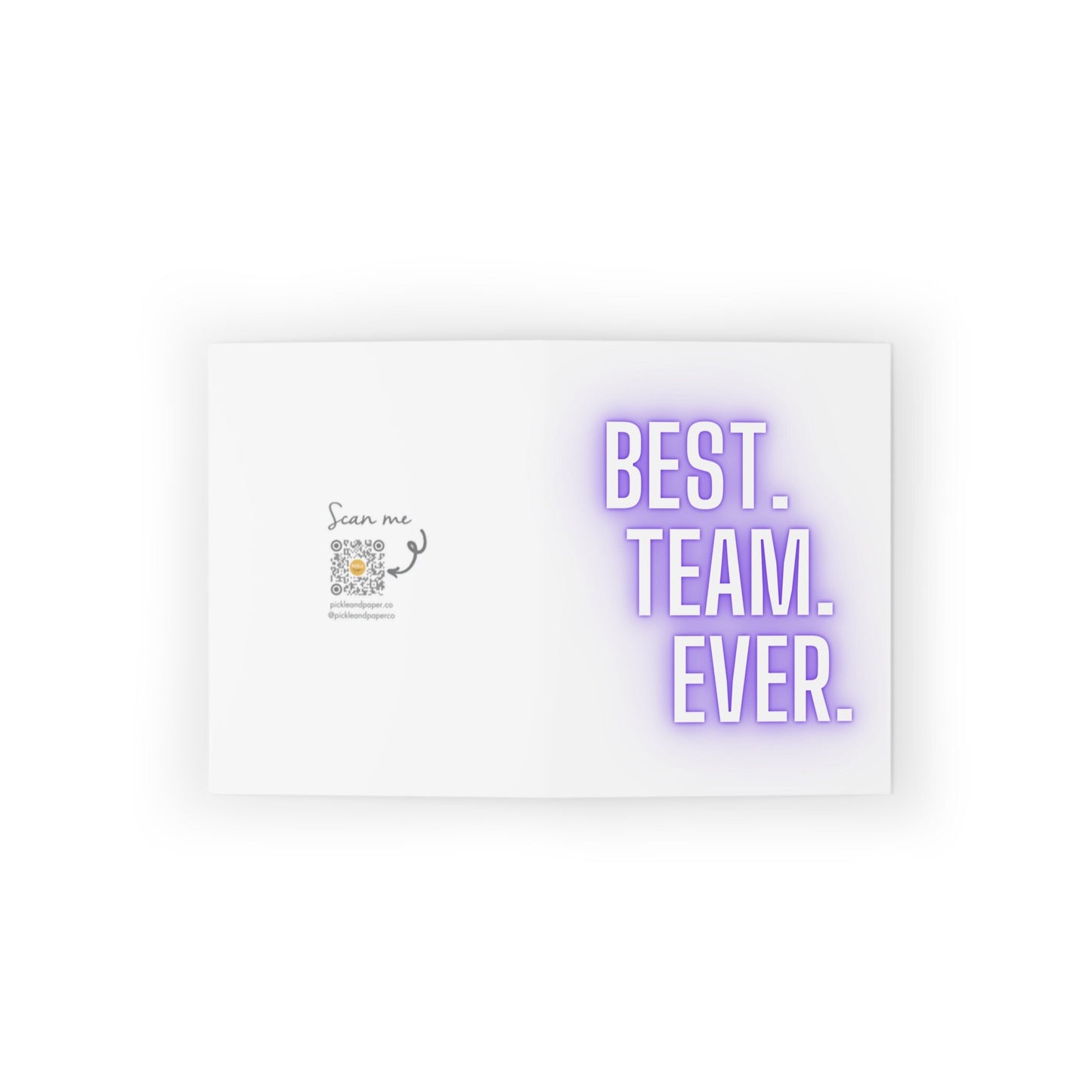 Best Team Ever Pickleball Greeting Card