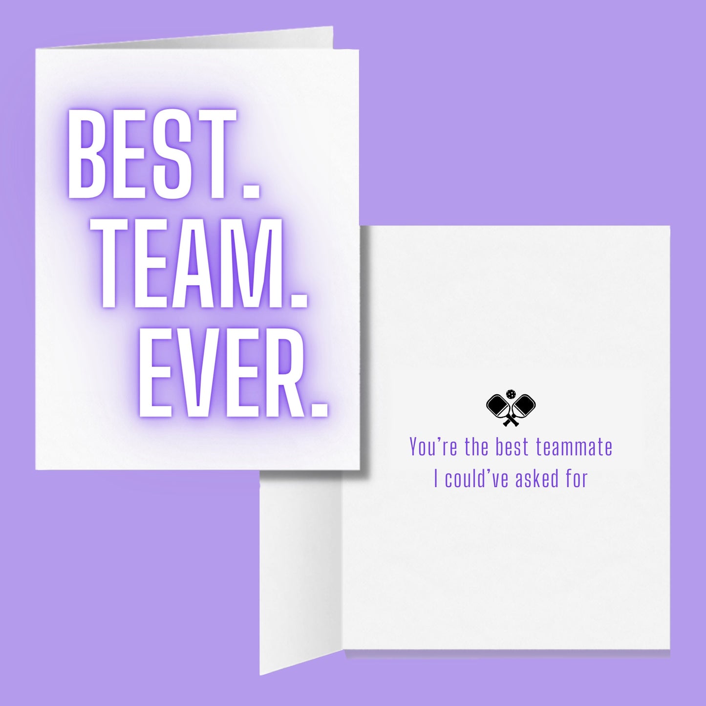 Best Team Ever Pickleball Greeting Card