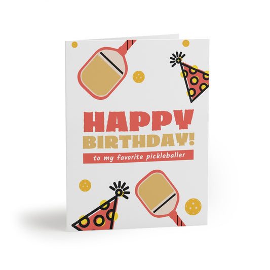 Happy Birthday To My Favorite Pickleballer Greeting Card