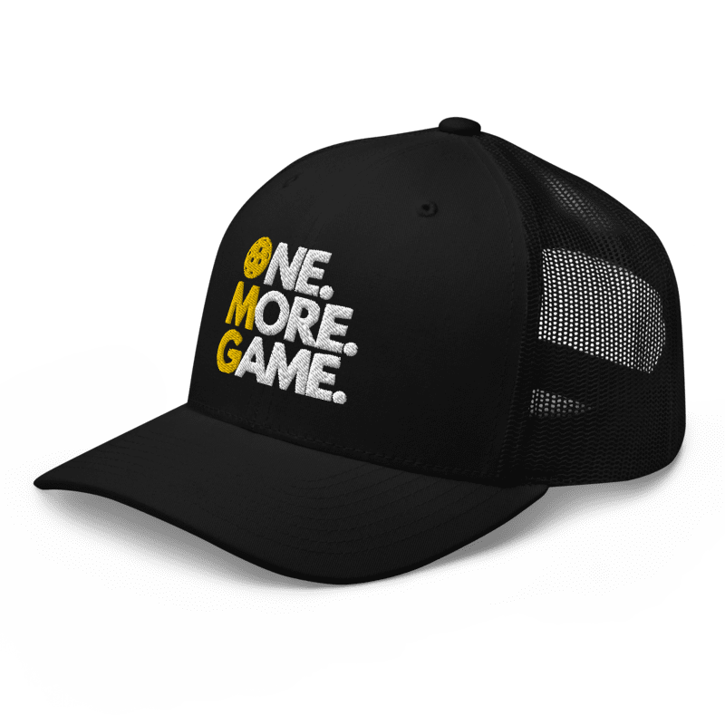 One More Game Pickleball Trucker Hat