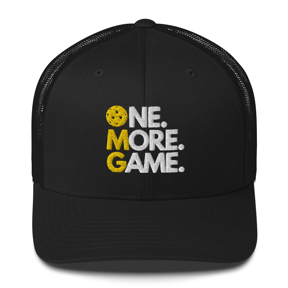 One More Game Pickleball Trucker Hat