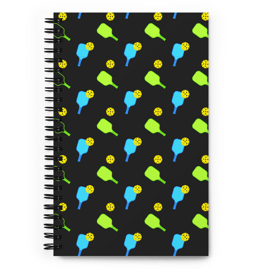 Modern Pickleball Paddle Spiral Notebook | Dotted Pickleball Journal