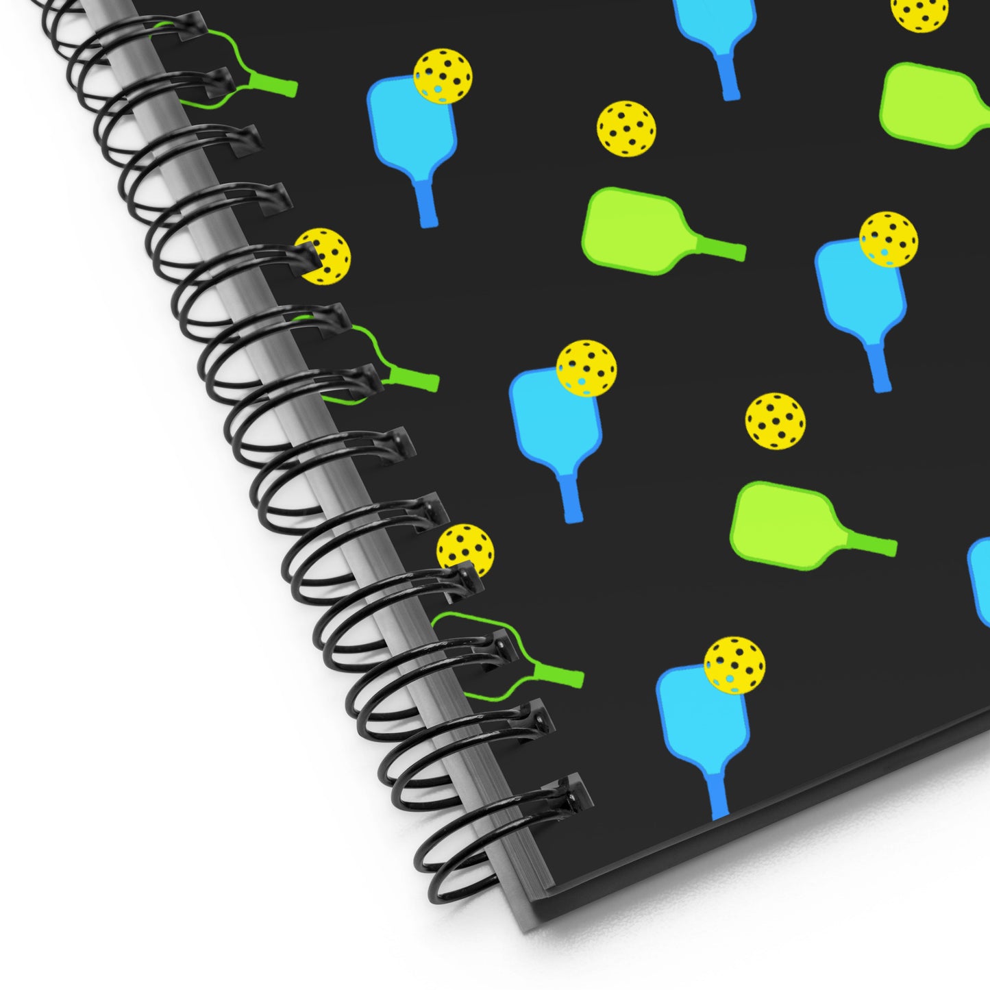 Modern Pickleball Paddle Spiral Notebook | Dotted Pickleball Journal